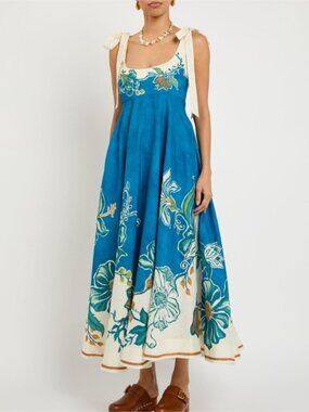 ball midi dress Dramatic flowered organza midi dress in Misty rose, Glow-Up XXS / 0 / Misty Rose